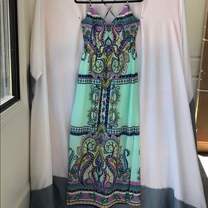 Print maxi dress
